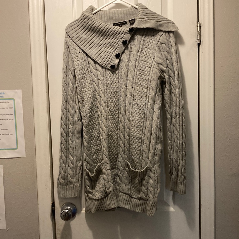 Gray Dress sweater 100% Cotton size medium